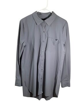 Lysse Men's Long-Sleeve Button-Up Shirt - Gray